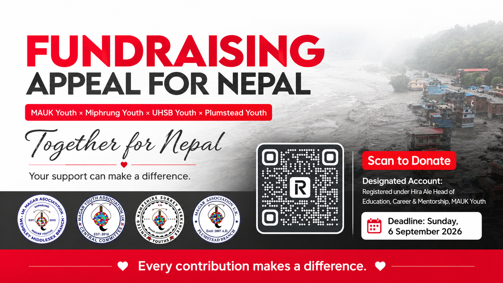 Fundraising Appeal for Nepal UK Nepali Community Comes Together to Support Flood Victims