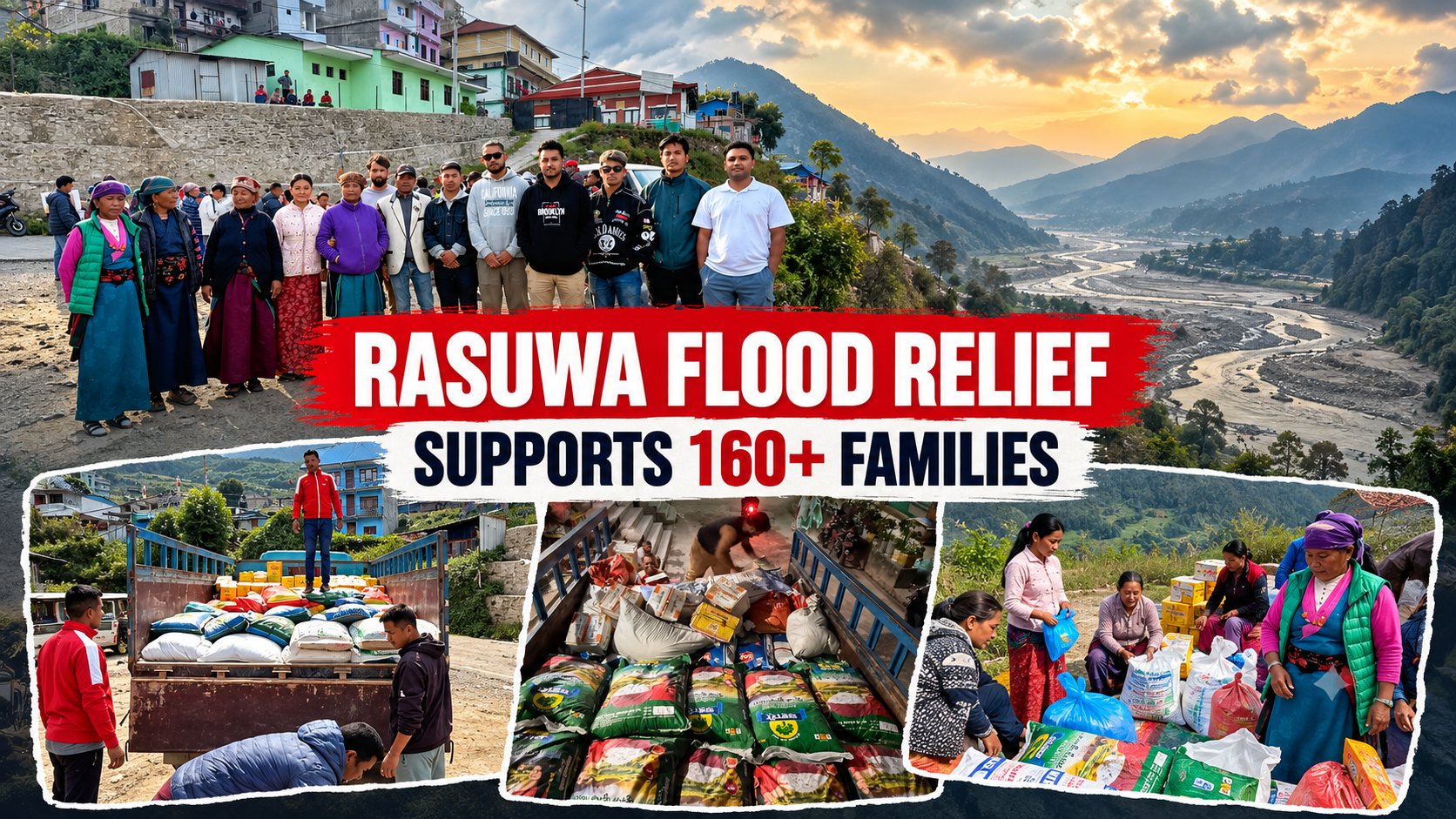 Rasuwa Flood Relief Campaign Supports 160+ Families